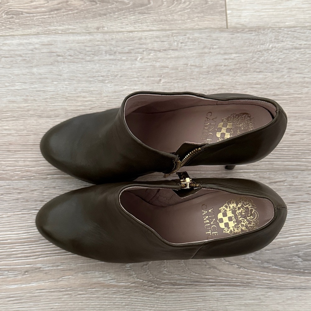 Vince Camuto Women's Dark Olive Ankle Booties